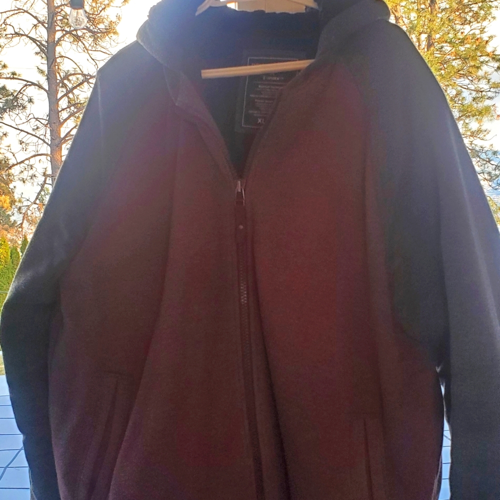 Denver hays 2 tone heavy fleece lined hoodie jacket